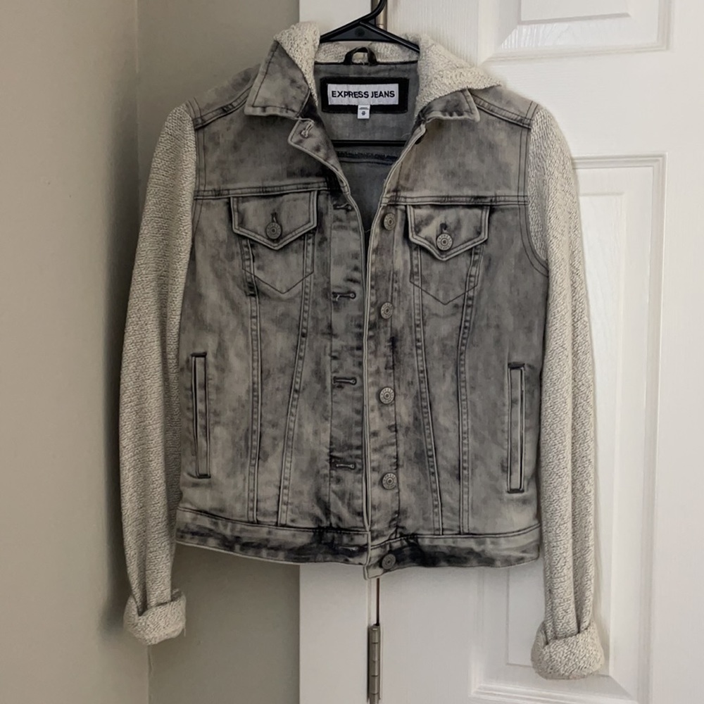 XS Express denim jacket with hood